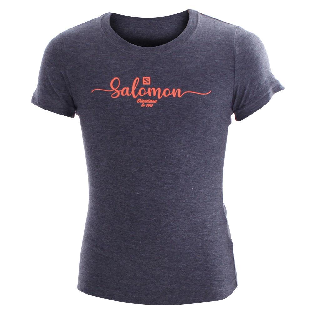 Salomon Singapore Kids T-shirts - VINTAGE SS G Grey | 74065-VMRG